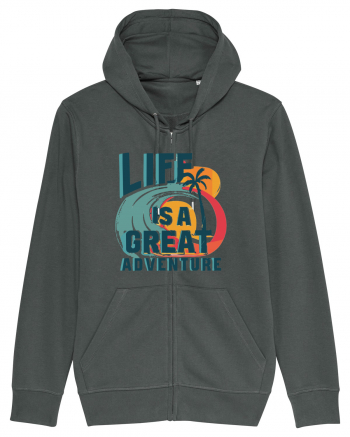 Life Is A Great Adventure Summer Anthracite