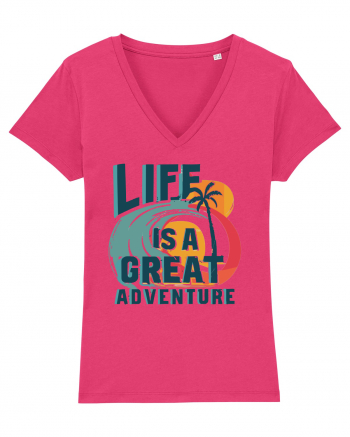 Life Is A Great Adventure Summer Raspberry