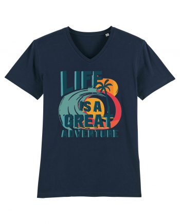 Life Is A Great Adventure Summer French Navy