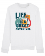 Life Is A Great Adventure Summer Bluză mânecă lungă Unisex Rise
