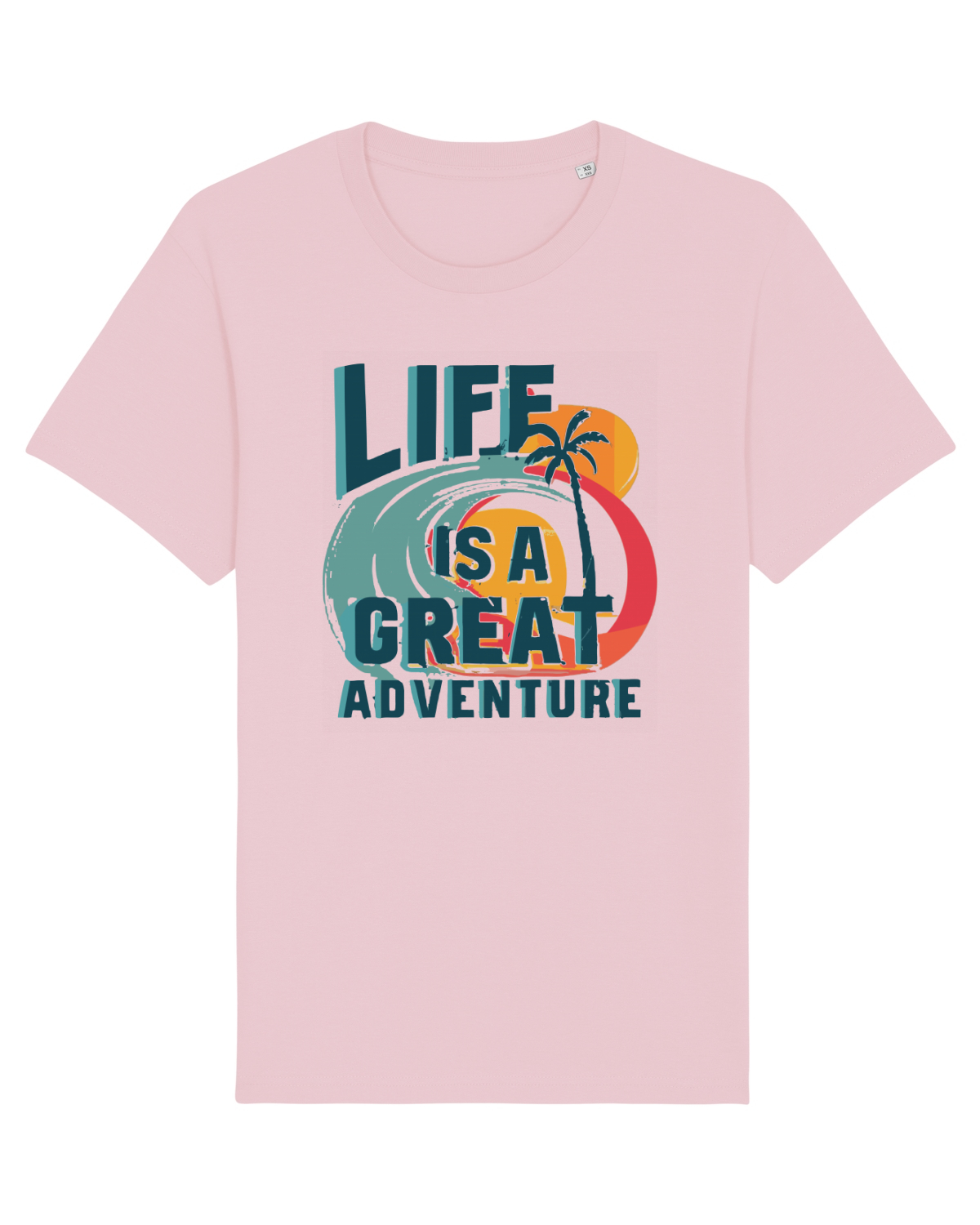 Tricou mânecă scurtă Unisex Rocker Cotton Pink