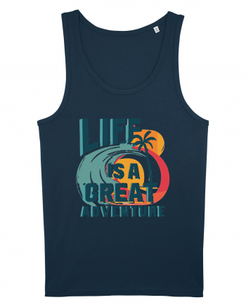 Life Is A Great Adventure Summer Navy