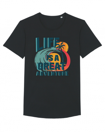 Life Is A Great Adventure Summer Black
