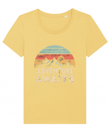 Adventure Awaits Retro Sunset Distressed Jojoba