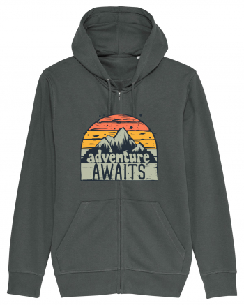 Adventure Awaits Retro Sunset Anthracite