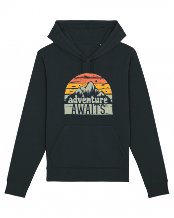 Adventure Awaits Retro Sunset Black