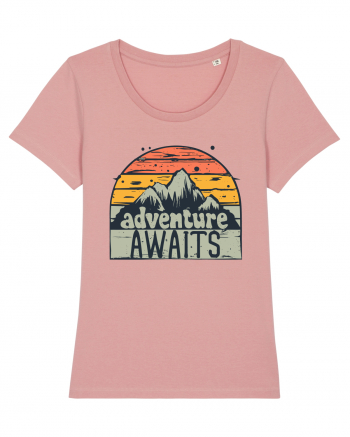 Adventure Awaits Retro Sunset Canyon Pink