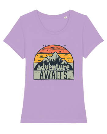 Adventure Awaits Retro Sunset Lavender Dawn