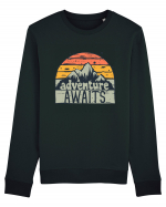 Adventure Awaits Retro Sunset Bluză mânecă lungă Unisex Rise