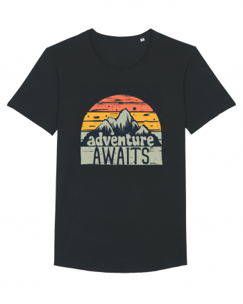 Adventure Awaits Retro Sunset Black