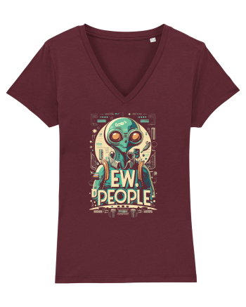 Ew People Alien Steampunk Style Burgundy