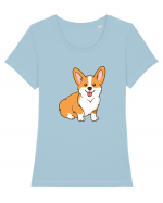 Corgi Tricou mânecă scurtă guler larg fitted Damă Expresser