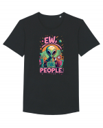 Ew People Graffity Alien Tricou mânecă scurtă guler larg Bărbat Skater