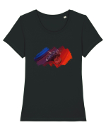 Sport-bike R6 Tricou mânecă scurtă guler larg fitted Damă Expresser