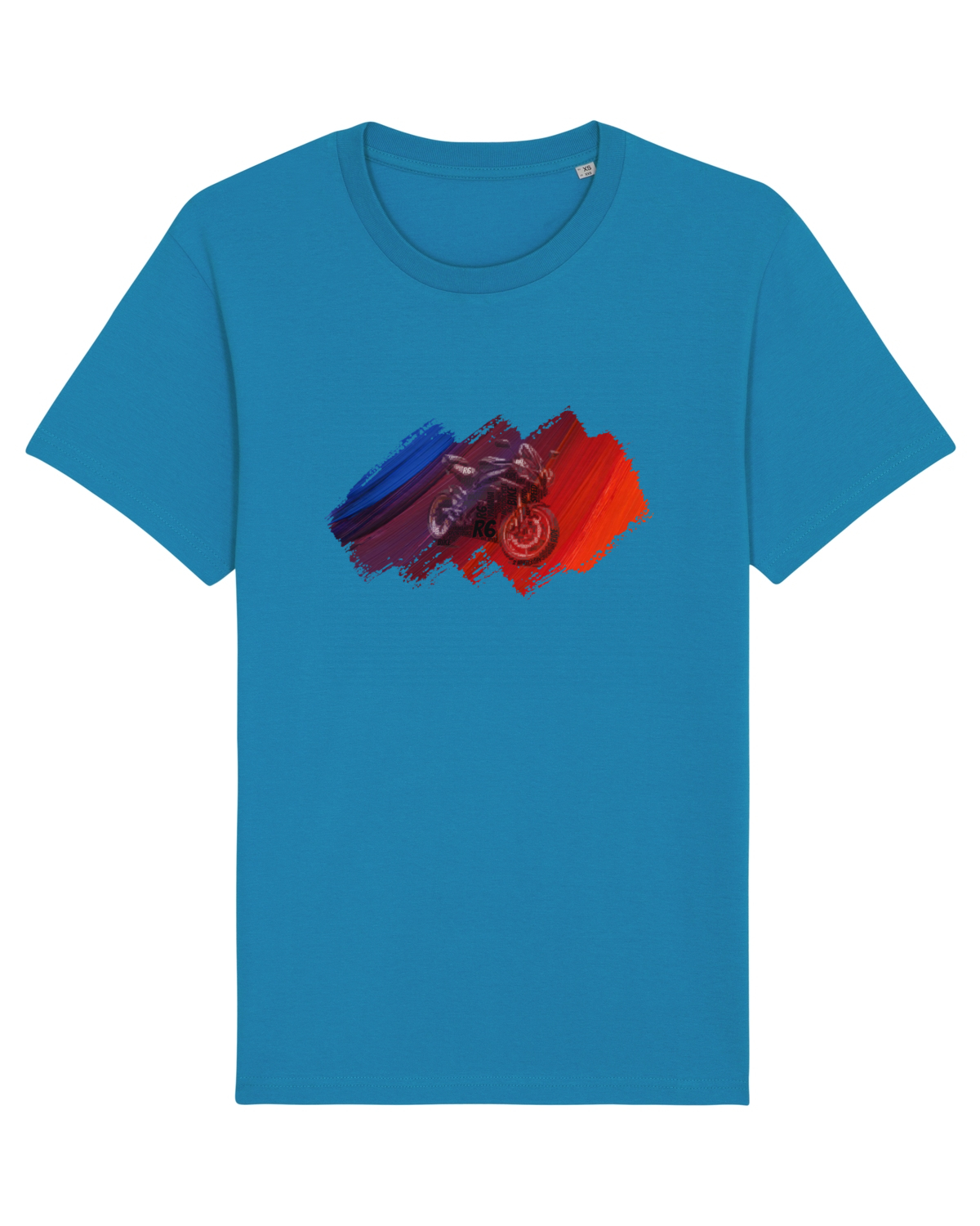 Tricou mânecă scurtă Unisex Rocker Azur