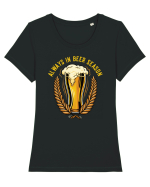 pt iubitorii de bere - Always in beer season Tricou mânecă scurtă guler larg fitted Damă Expresser