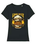 pt iubitorii de bere - Good beer Tricou mânecă scurtă guler larg fitted Damă Expresser