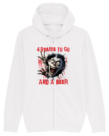 cu desene de Halloween - 4 brains to go and a beer White