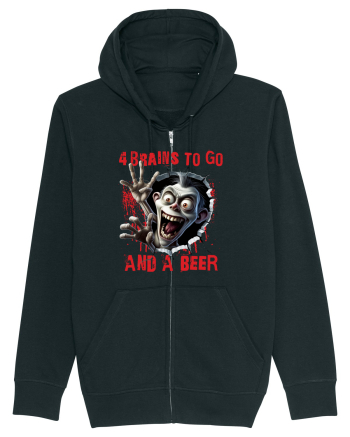cu desene de Halloween - 4 brains to go and a beer Black