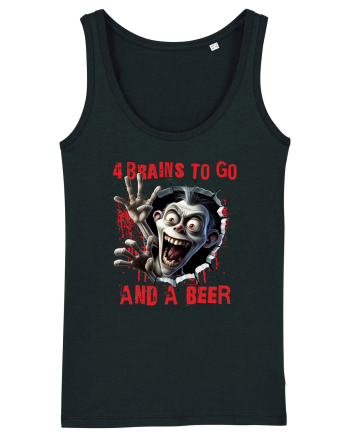 cu desene de Halloween - 4 brains to go and a beer Black