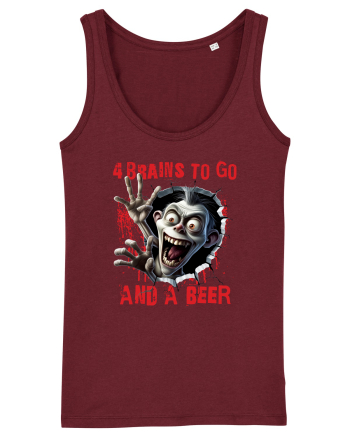 cu desene de Halloween - 4 brains to go and a beer Burgundy