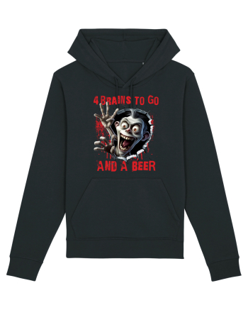 cu desene de Halloween - 4 brains to go and a beer Black