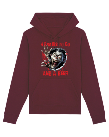 cu desene de Halloween - 4 brains to go and a beer Burgundy