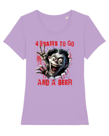 cu desene de Halloween - 4 brains to go and a beer Lavender Dawn