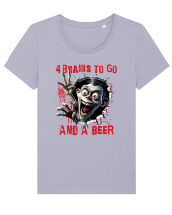 cu desene de Halloween - 4 brains to go and a beer Lavender