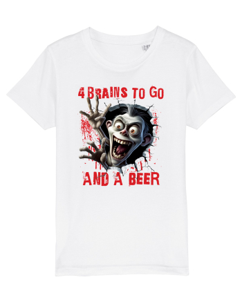 cu desene de Halloween - 4 brains to go and a beer White
