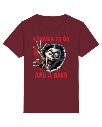 cu desene de Halloween - 4 brains to go and a beer Burgundy