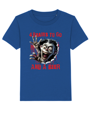 cu desene de Halloween - 4 brains to go and a beer Majorelle Blue