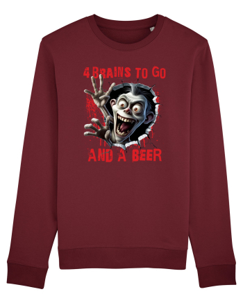 cu desene de Halloween - 4 brains to go and a beer Burgundy