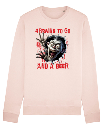 cu desene de Halloween - 4 brains to go and a beer Candy Pink