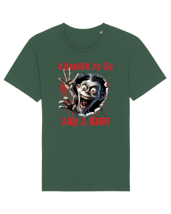cu desene de Halloween - 4 brains to go and a beer Bottle Green