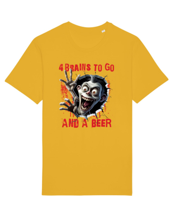 cu desene de Halloween - 4 brains to go and a beer Spectra Yellow