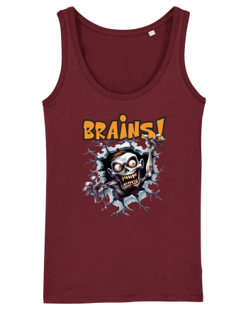 cu desene de Halloween - Brains! Burgundy
