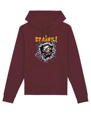 cu desene de Halloween - Brains! Burgundy