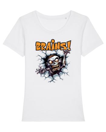 cu desene de Halloween - Brains! White