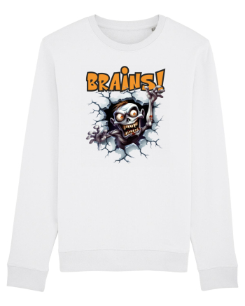 cu desene de Halloween - Brains! White