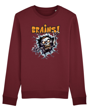 cu desene de Halloween - Brains! Burgundy