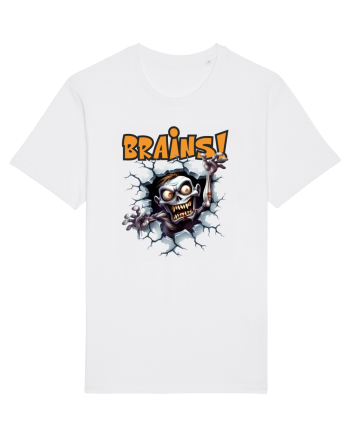 cu desene de Halloween - Brains! White