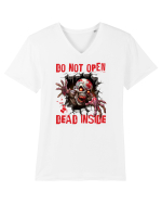 cu desene de Halloween - Do not open - Dead inside Tricou mânecă scurtă guler V Bărbat Presenter