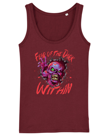cu desene de Halloween - Fear of the Dark Within Burgundy