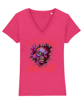 cu desene de Halloween - Fear of the Dark Within Raspberry