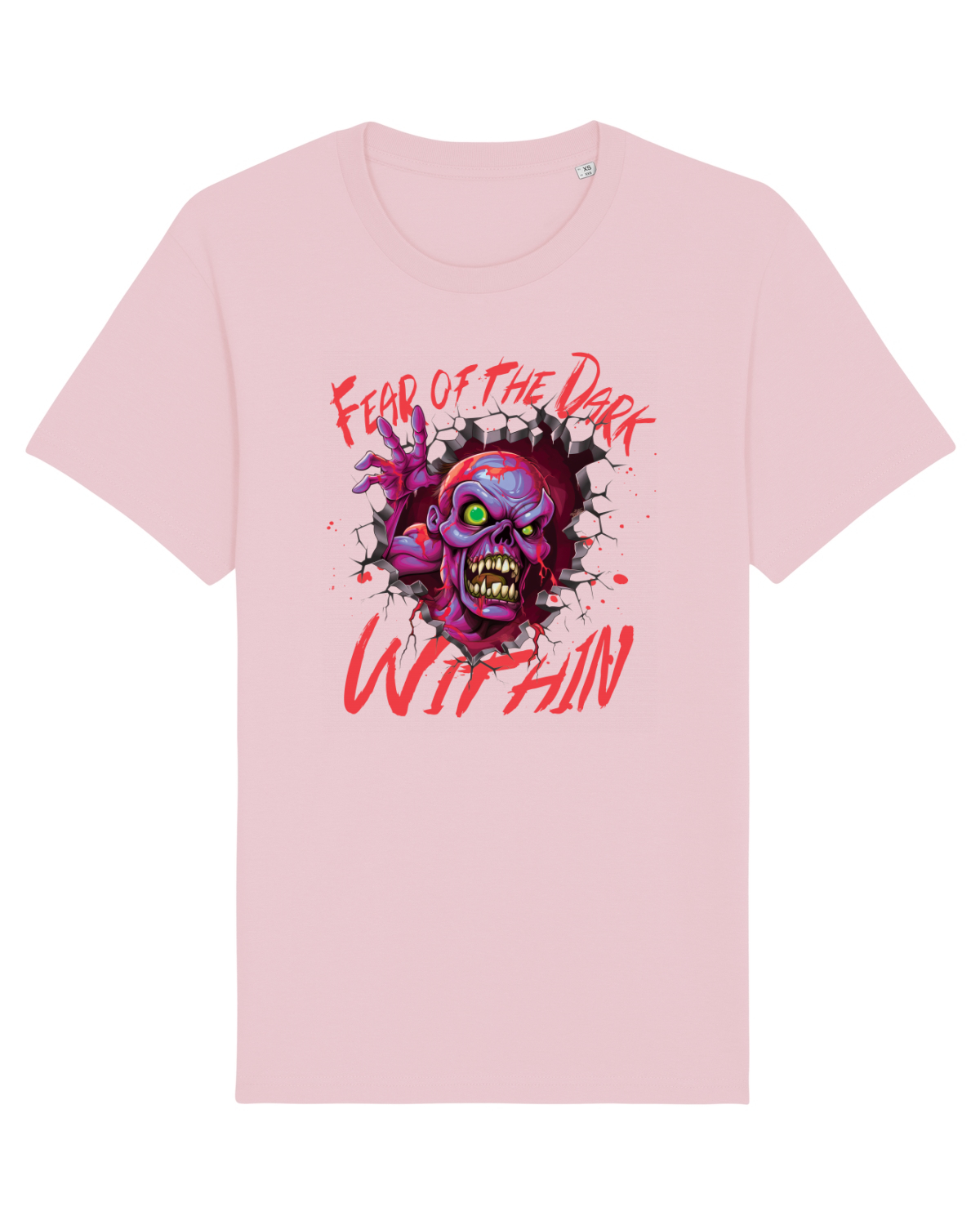 Tricou mânecă scurtă Unisex Rocker Cotton Pink