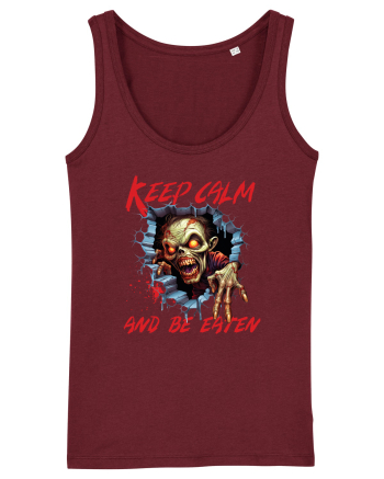 cu desene de Halloween - Keep calm and be eaten Burgundy