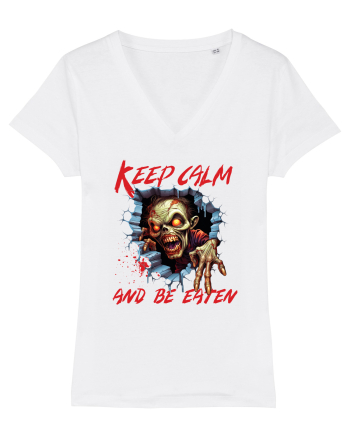 cu desene de Halloween - Keep calm and be eaten White