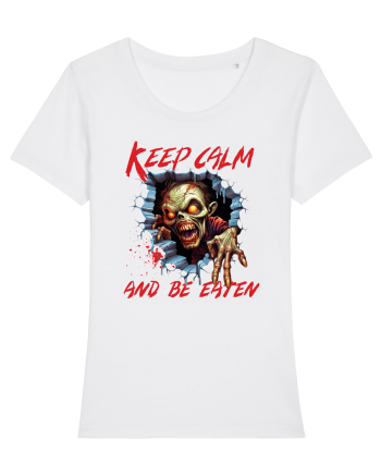 cu desene de Halloween - Keep calm and be eaten White