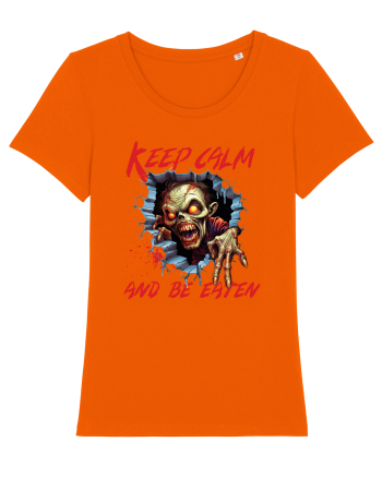 cu desene de Halloween - Keep calm and be eaten Bright Orange